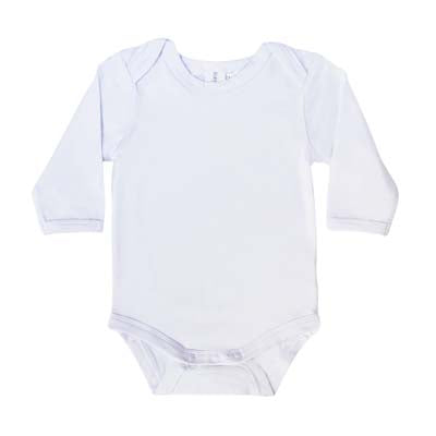 Baby suit long sleeve in white