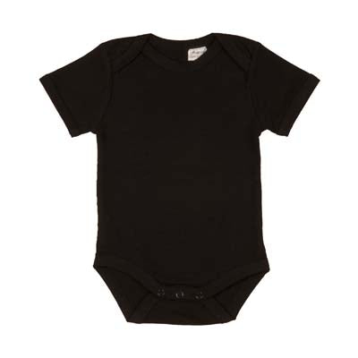 Black short sleeve baby suit blank