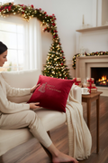 Red Christmas Tree Pillow