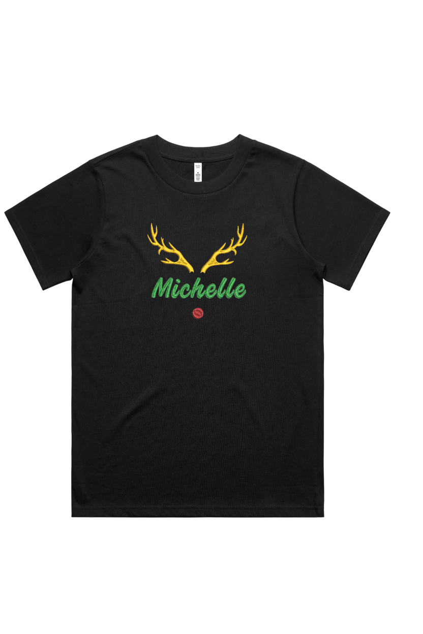 Christmas Deer Tshirt with name