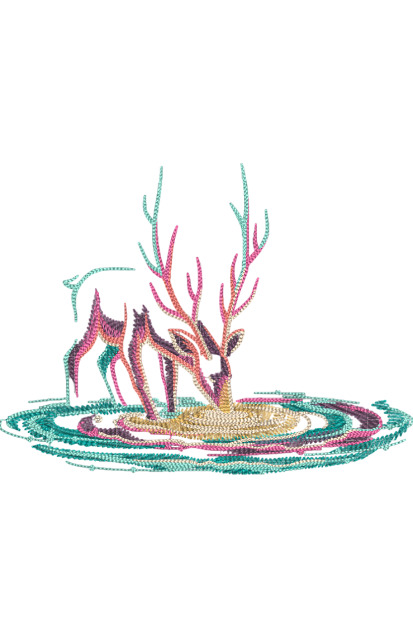 Drinking from the Galaxy Deer