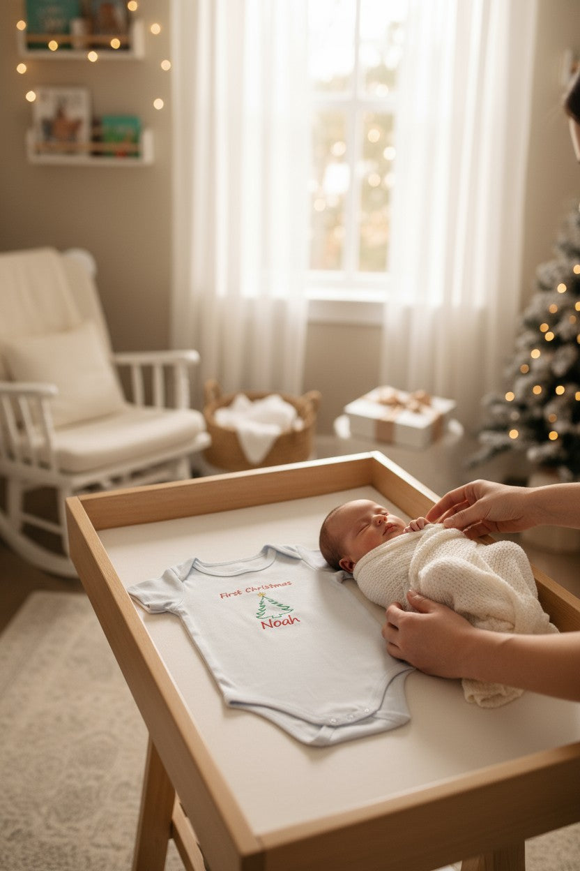 First Christmas with Baby Name