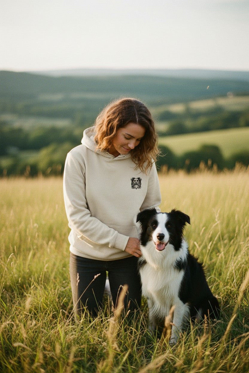 Border Collie Face Logo