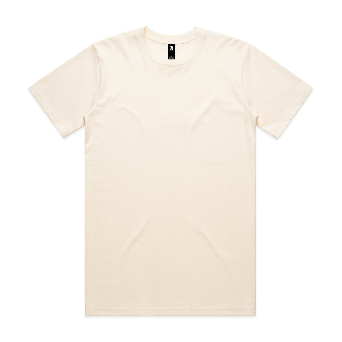 Men short sleeve standard tee in ecru