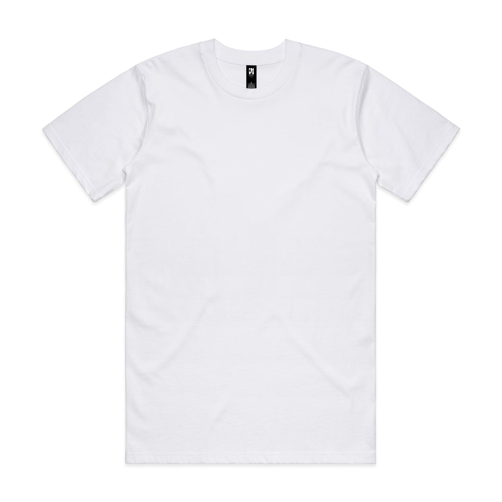 Men Short Sleeve Standard Tshirt in White