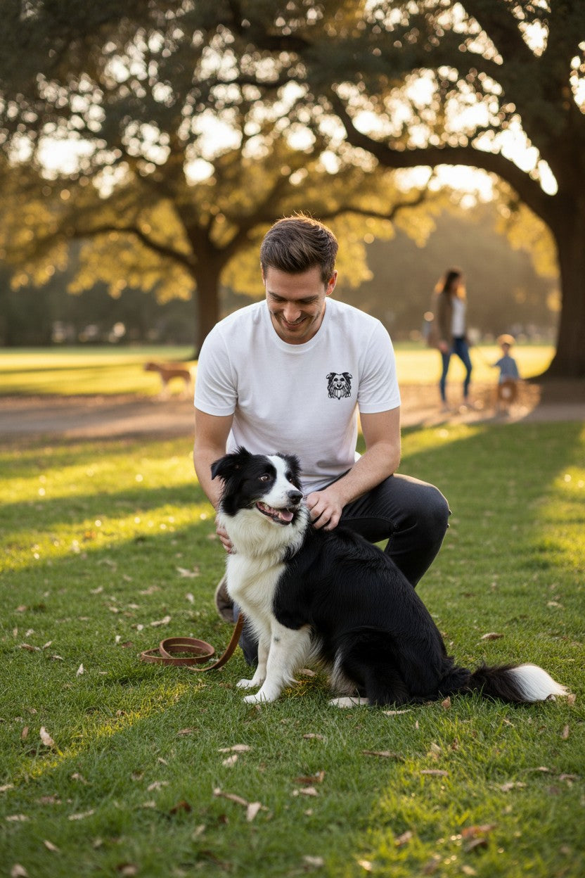 Border Collie Face Logo