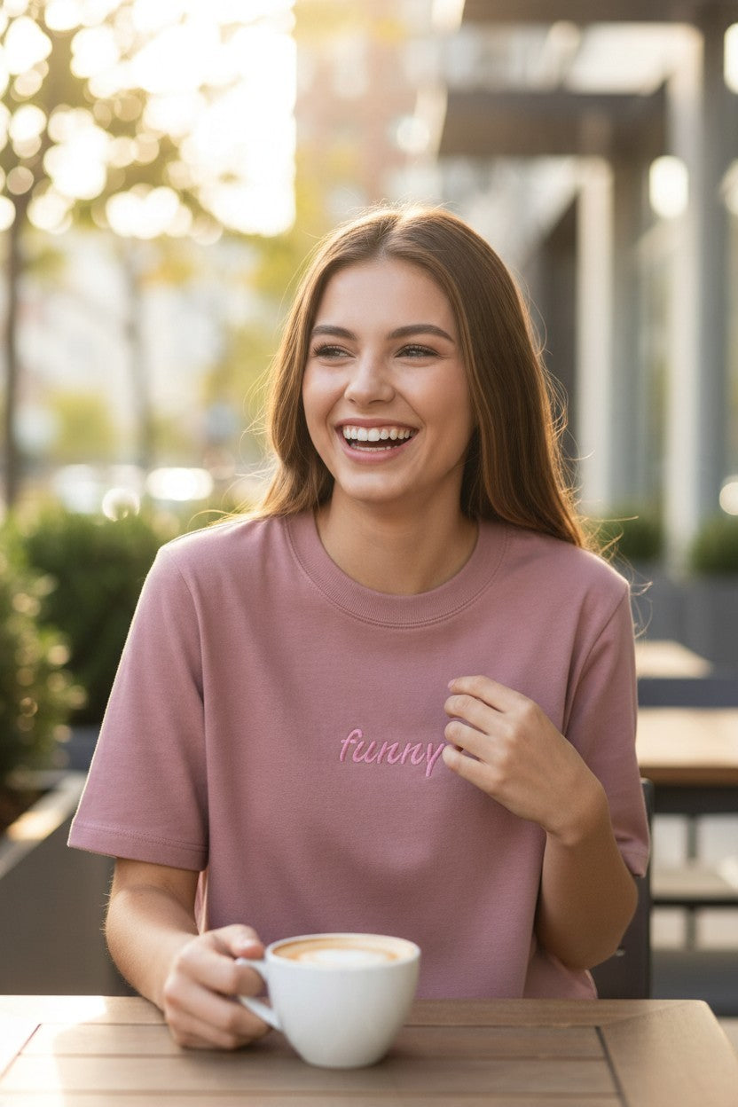 Personalised Embroidered Affirmation Tee