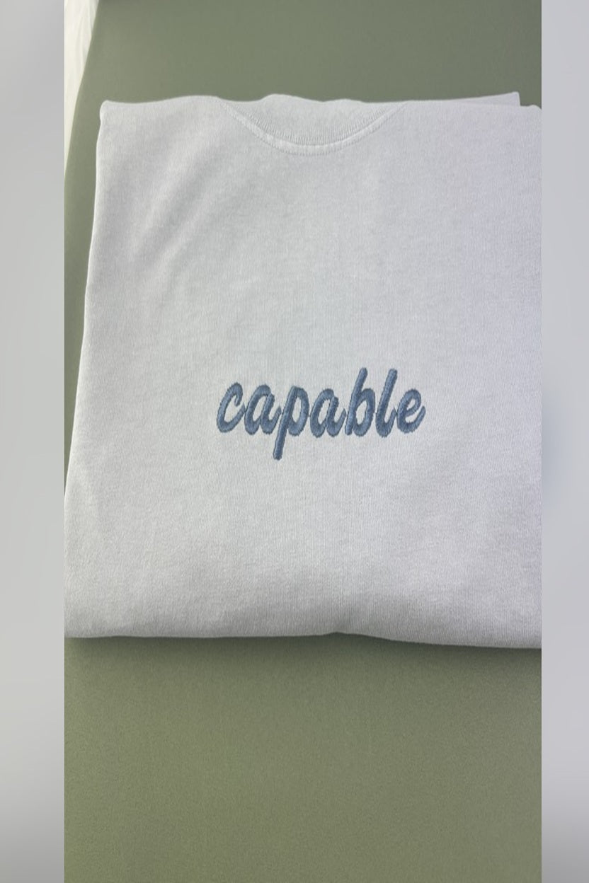 Personalised Embroidered Affirmation Tee