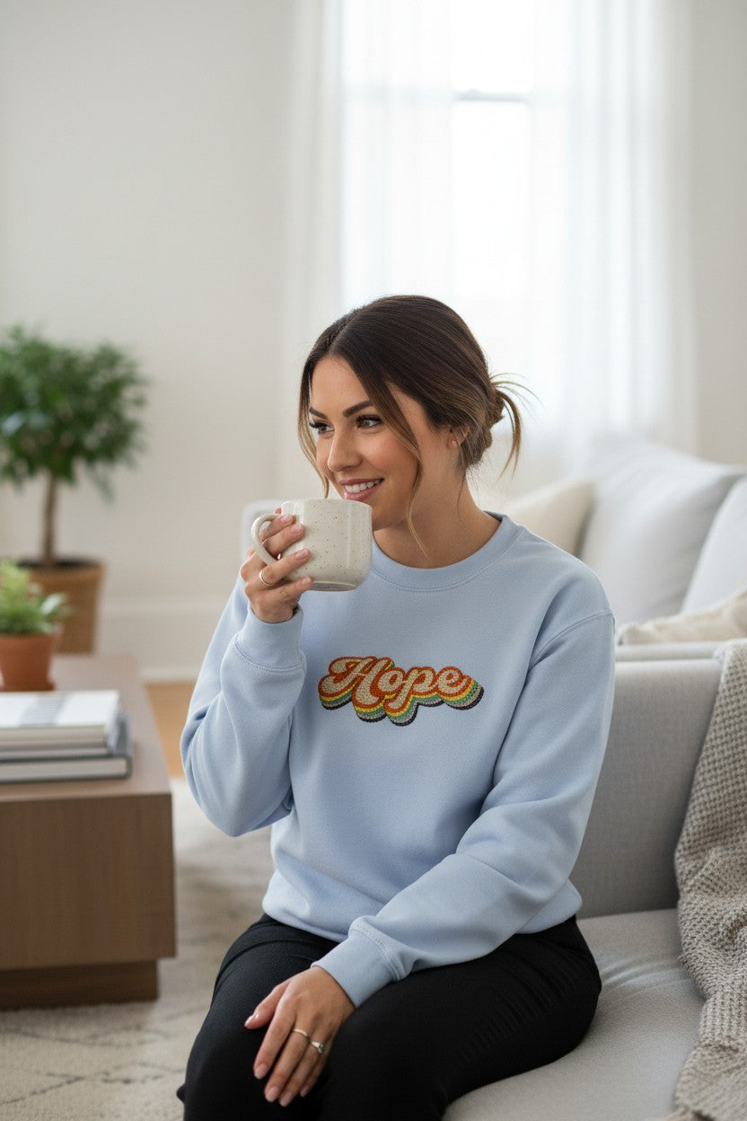 Hope embroidered