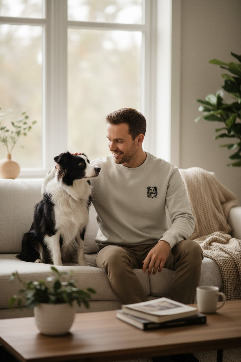 Border Collie Face Logo