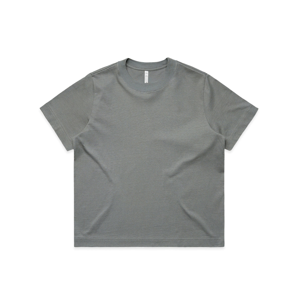 Women Short Sleeve Box Tshirt in Shadow Grey