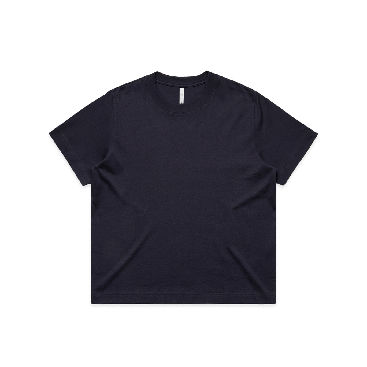 Women Short Sleeve Box Tshirt in Ink Blue