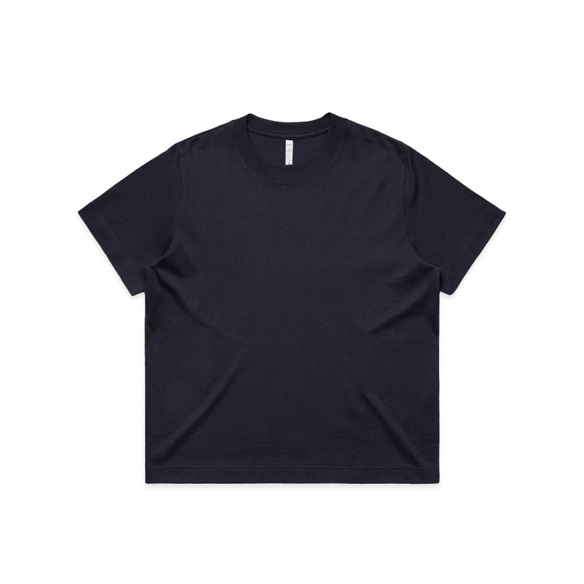 Women Short Sleeve Box Tshirt in Ink Blue