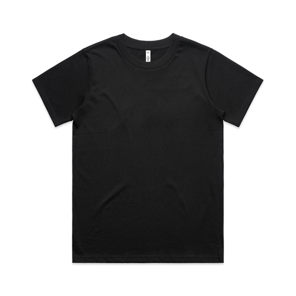 Women Short Sleeve Standard Tshirt in Black