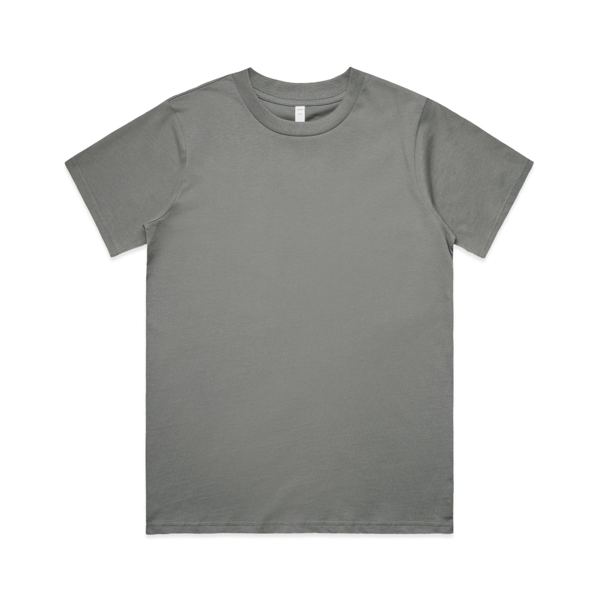 Women short sleeve standard tee in shadow grey
