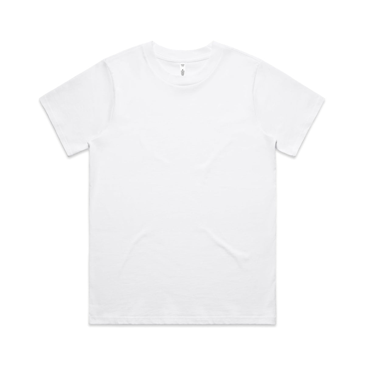 Women short sleeve standard tee in white