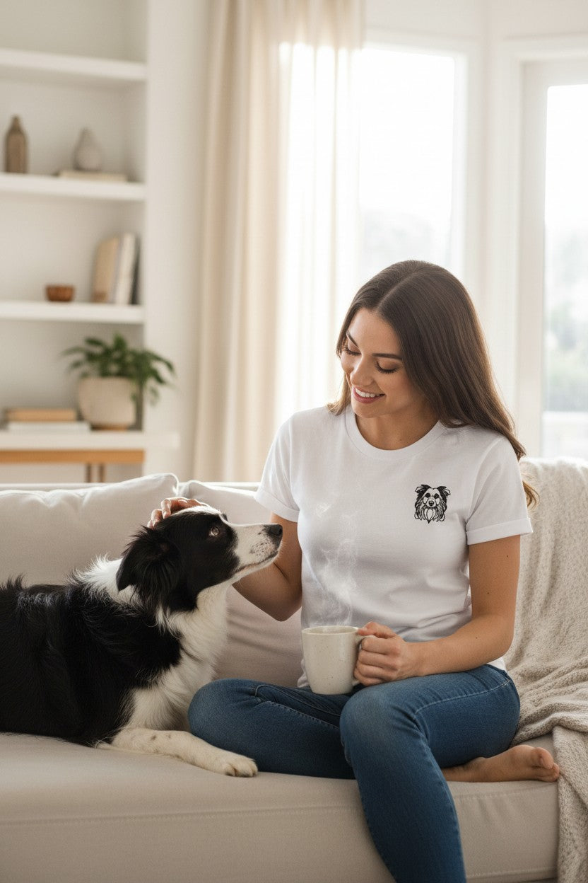 Border Collie Face Logo