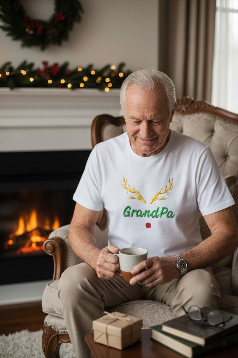 Christmas Deer Tshirt with name